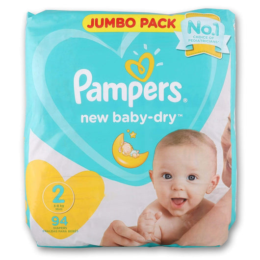 Pampers, Baby-dry Baby Diapers Jumbo Pack - Cosmetic Connection