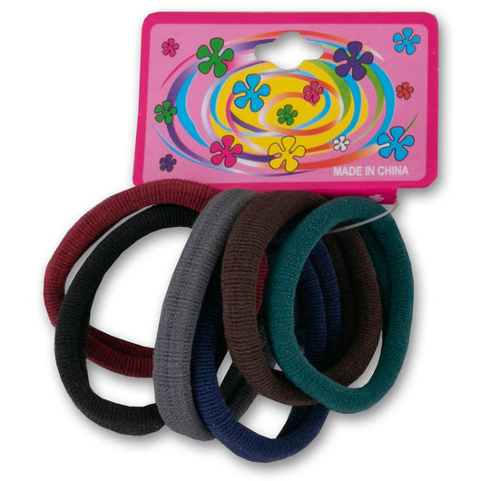 Tinkle, Hair Elastic Rings Fabric Medium - 6 Pack - Cosmetic Connection