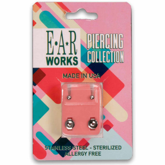 EAR Works, Stainless Steel Earrings - Mini Ball - Cosmetic Connection