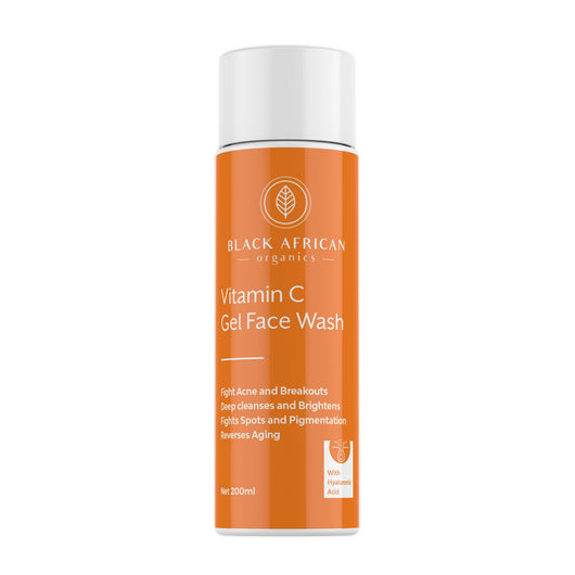 Black African Organics, Vitamin C Gel Face Wash 200ml - Cosmetic Connection