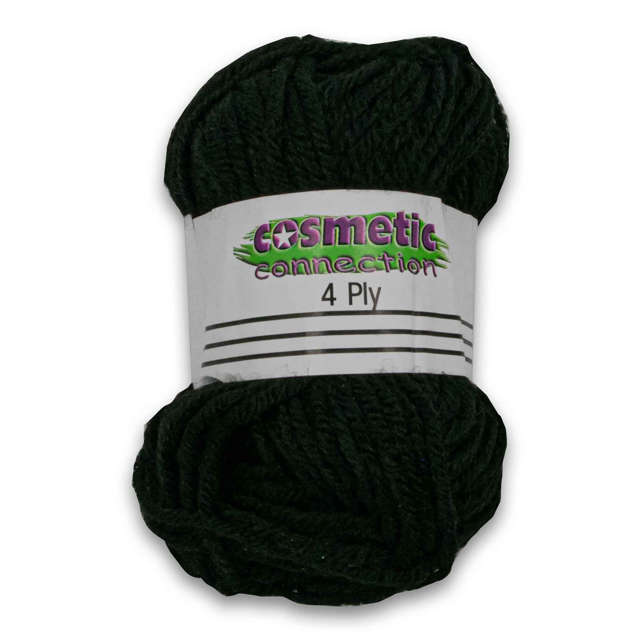 Braiding Wool 4 Ply Black 25g – Cosmetic Connection