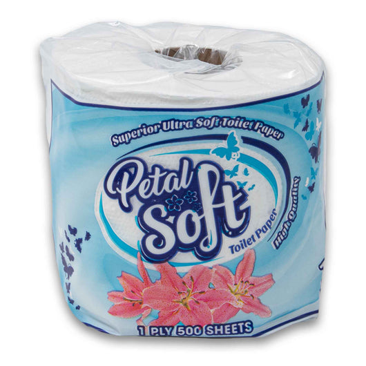 Petal Soft, Ultra Soft Toilet Paper 1 Roll - 1 Ply 300 Sheets - Cosmetic Connection