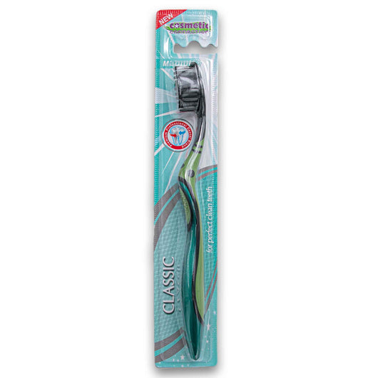 Cosmetic Connection, Classic Thick Toothbrush with Medium Bristles Assorted - Cosmetic Connection