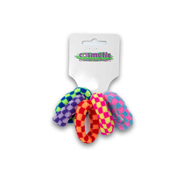 Cosmetic Connection, Hair Elastic Ring Tie 5 Pack with 5 Funky Assorted Colours - Cosmetic Connection