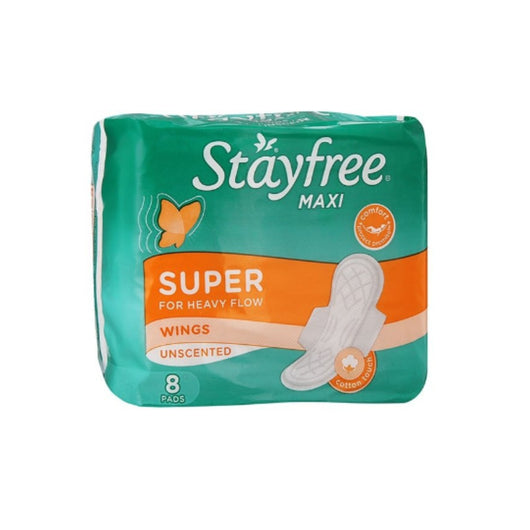 Stayfree, Maxi Pads with Wings 8's - Super - Cosmetic Connection