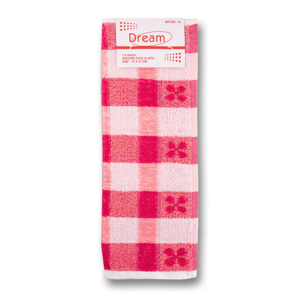 Dream Textiles, Face Cloth Square 37 x 37cm - 1 Pack - Cosmetic Connection