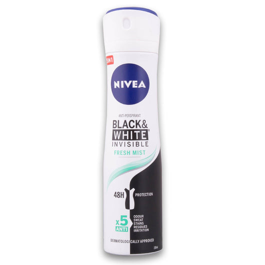 Nivea, Black & White Deodorant Spray 150ml - Cosmetic Connection